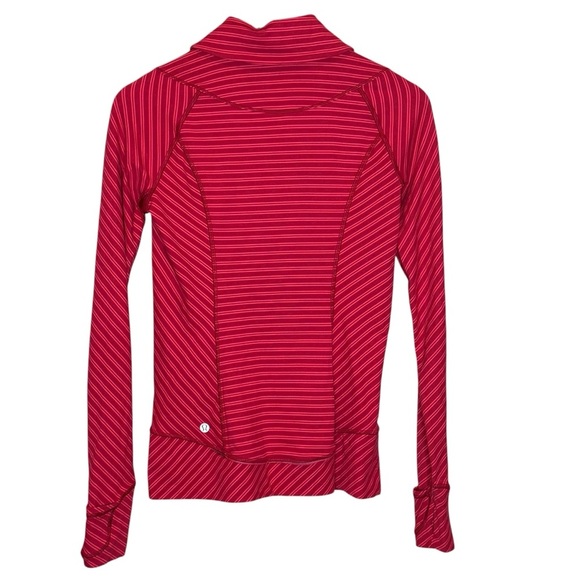 (Sold)Lululemon Running Pullover 6 Stripe Think Fast Ready or Snot Sweatshirt - Picture 8 of 10